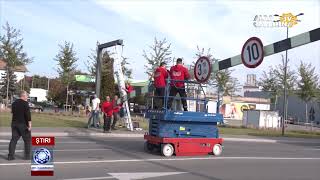 Limitator de înâlțime rupt la Mall [upl. by Scheer543]