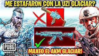 ME ESTAFARON con la UZI GLACIAR en PUBG MOBILE 😥 SACO LA SKIN MITICO y MAXEO AKM GLACIAR [upl. by Imalda671]