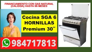 cocina 6 hornillas quemadores a gas natural calidda cocina precio oferta catalogo credicalidda [upl. by Derwood]