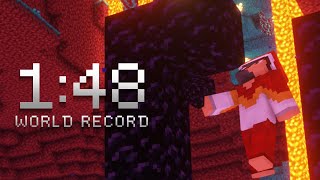 FWR Minecraft in 148 Set Seed Speedrun [upl. by Secnarf]