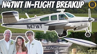 N47WT V35 Bonanza Inflight Structural failure [upl. by Anytsyrk]