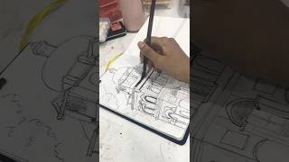 Grayscale painting 😱🤩🎬 art painting ytshorts [upl. by Guss]