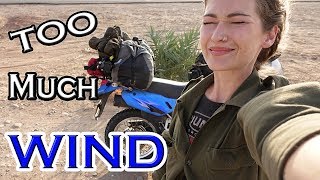 WIND wind and more wind  Adventure riding in Oman Episode 17 [upl. by Georgeta]