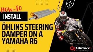 HOWTO Install an Öhlins steering damper on a Yamaha R6 20062016 [upl. by Elboa]