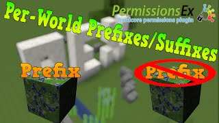 Minecraft Plugin  PermissionsEx  How To Make MultiWorld PrefixesSuffixes SwagBlox [upl. by Reggy116]