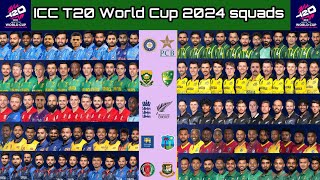 ICC T20 World Cup 2024 top 10 teams squad  ICC mens T20 World Cup top 10 teams squad [upl. by Madelina]