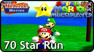 Super Mario 64 Multiplayer  70 Star Speedrun [upl. by Atinauq]