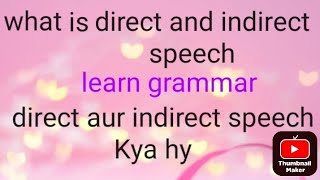 English grammar important points  direct and indirect speech 💥💥💥💥 [upl. by Inami]