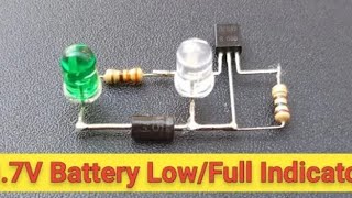 37v battery charge Level Indicator Battery Low Full Indicator [upl. by Asemaj]