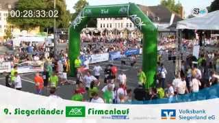 Der Zieleinlauf beim 9 Siegerländer AOKFirmenlauf  1710 bis 3718 [upl. by Atiuqin]