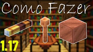 Como fazer Luneta Para raio e Bloco de cobre  Minecraft [upl. by Gilberto]