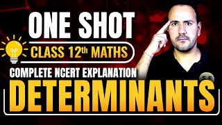 Determinants One Shot Class 12 Maths  Class 12th Chapter 4 NCERT Boards 202425 with Ushank Sir [upl. by Alekin]