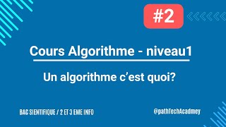 Un algorithme cest quoi  cours algorithme [upl. by Eem]