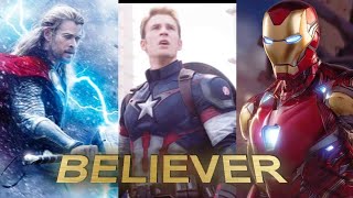 AVENGERS BELIEVER EDITS  BELIEVER SONG [upl. by Eliseo]