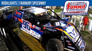 DIRTcar Summit Modified Nationals  Fairbury Speedway  July 26 2024  HIGHLIGHTS [upl. by Meuse]