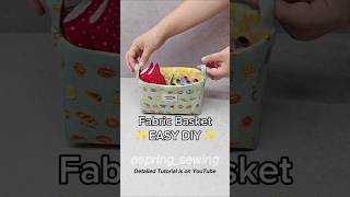 EASYampQUICK 💖 Fabric Basket DIY [upl. by Girish]