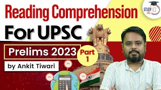 Reading Comprehension CSAT  Part 1  UPSC Prelims 2023  CSAT Simplified  UPSC IAS [upl. by Belldame]