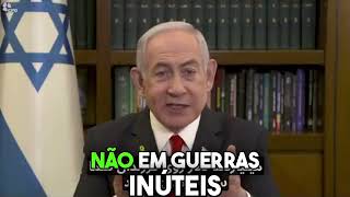 NETANYAHU ENVIA RECADO AO POVO IRANIANO [upl. by Nilsoj]