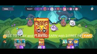 NEW NFT GAMES 2022  KARASTAR  PLAY TO EARN  FREE 3 KARA PET  GET THE LINK AT THE DESCRIPTION BOX [upl. by Melany174]