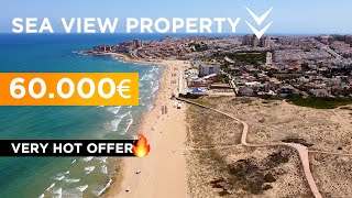 💰 Low price property in Spain 🔥 60000€ 🔥 Apartment with sea views in Torrevieja 🌴 [upl. by Emilee]