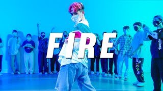 2NE1  FIRE  JUSTIN Choreography [upl. by Noelc]