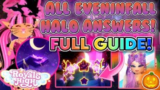 🎃🍬 ALL EVENINFALL HALO 2024 FOUNTAIN ANSWERS COMEPLETED  Royale High Fountain Answers  🍭👻 [upl. by Enelrad]