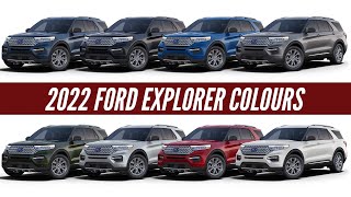 2022 Ford Explorer  All Color Options  Images  AUTOBICS [upl. by Rather399]