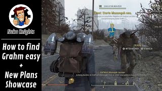 Fallout 76 How to find Grahm easy amp New CAMP Plans Showcase [upl. by Aicen]