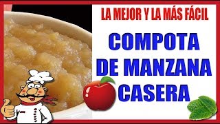 COMPOTA DE MANZANA  CASERA Y FACIL [upl. by Aimil]