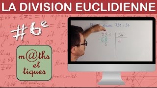 Poser une division euclidienne avec reste  Sixième [upl. by Asusej]