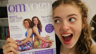 IM ON THE FRONT COVER OF A MAGAZINE AT 16 YEARS OLD  Face of OM Yoga Magazine [upl. by Finella]