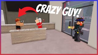 Crazy guy stabs restaurant worker  ERLC Roleplay [upl. by Sarid632]