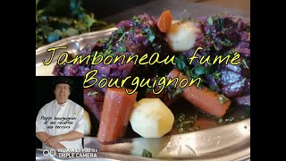 Jambonneau fumé sauce Bourguignonne [upl. by Bigot]