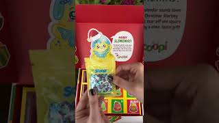 DIY SLIME ADVENT CALENDAR UNBOXING Spoilers  scoopi slimeshop slime adventcalendar unboxing [upl. by Nimocks]