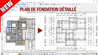 Comment FAIRE un plan de fondation plus RAPIDEMENT et FACILEMENT  regarde ça [upl. by Nylram646]