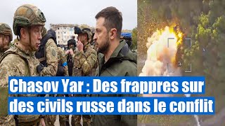 Chasov Yar  Des frappes sur des civils russe dans la RPD [upl. by Sylvanus]