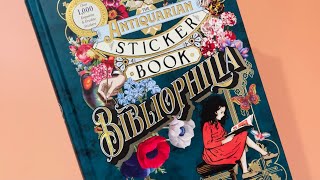 🧳 the antiquarian sticker book bibliophilia flip through [upl. by Ybrad]