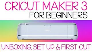 Cricut Maker 3 Unboxing Set up and Making your 1st Cut [upl. by Vargas]