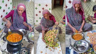 90 Year Old Grandma Gum Berry recipe  Sabzi grandma sabzi gumberry [upl. by Darelle646]