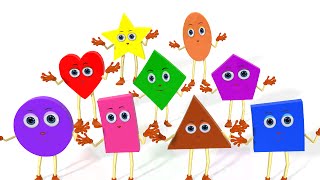 Learn Shapes Song  Colors Vehicles Fruits Vegetables and Shapes Songs amp Rhymes for Children [upl. by Sitnik343]