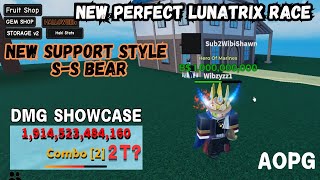 AOPG PERFECT LUNATRIX AND NEW SUPPORT STYLE SHOWCASE [upl. by Yddub700]