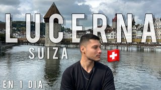 LUCERNA  SUIZA EN UN DÍA 🚞 de ZURICH a LUZERN 🇨🇭una de las CIUDADES MAS LINDAS DE EUROPA [upl. by Chickie]