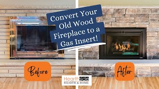 Convert Your Old Wood Fireplace to a Gas Fireplace [upl. by Salvidor103]