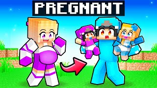 Heather is PREGNANT with TWINS In Minecraft [upl. by Olenta]