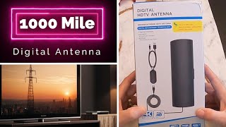 Amplified HD Digital 1000 Mile Antenna Setup and Review [upl. by Haneehs]