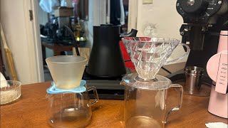 Hario V60 vs Orea V3 Pour Over Dippers  83mm SSP MP Cast and 98mm SSP Burrs [upl. by Hamimej]