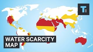 Water scarcity map [upl. by Leryt]