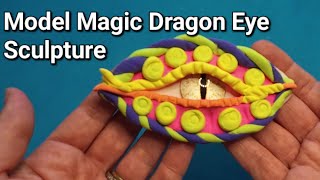 Dragon Eyes Made With Model Magic [upl. by Eiramnaej]