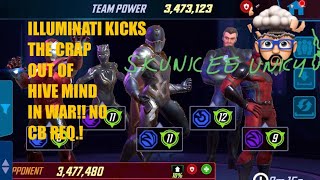 ILLUMINATI MAN HANDLES HIVE MIND WAR FOOTAGE MarvelStrikeForce [upl. by Aynod491]