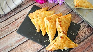 Chicken Puff Recipe  Chicken Puff Kerala Bakery Recipe  Puff Pastry Appetiser [upl. by Arlin]